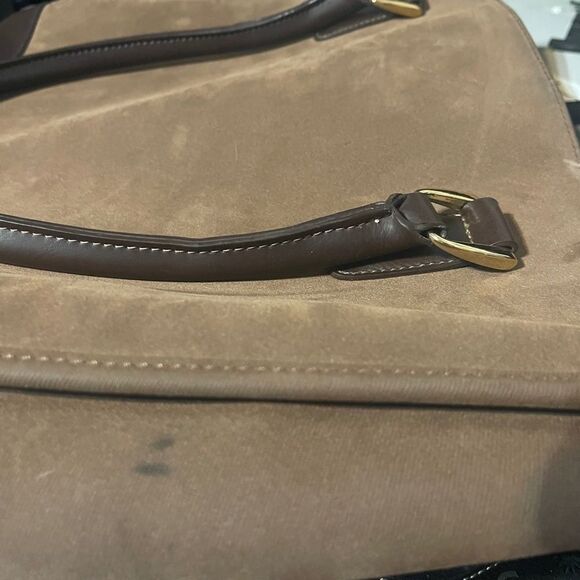 Diane Von Furstenberg Brown Suede Shopper Tote Bag - Picture 11 of 11